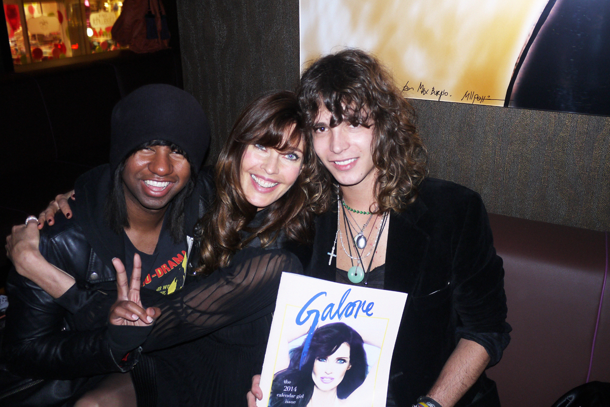 Prince, Carol Alt & Jacob with our new Galore cover