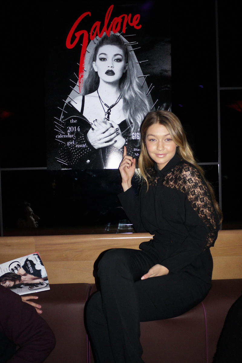 Gigi with her Galore Mag cover