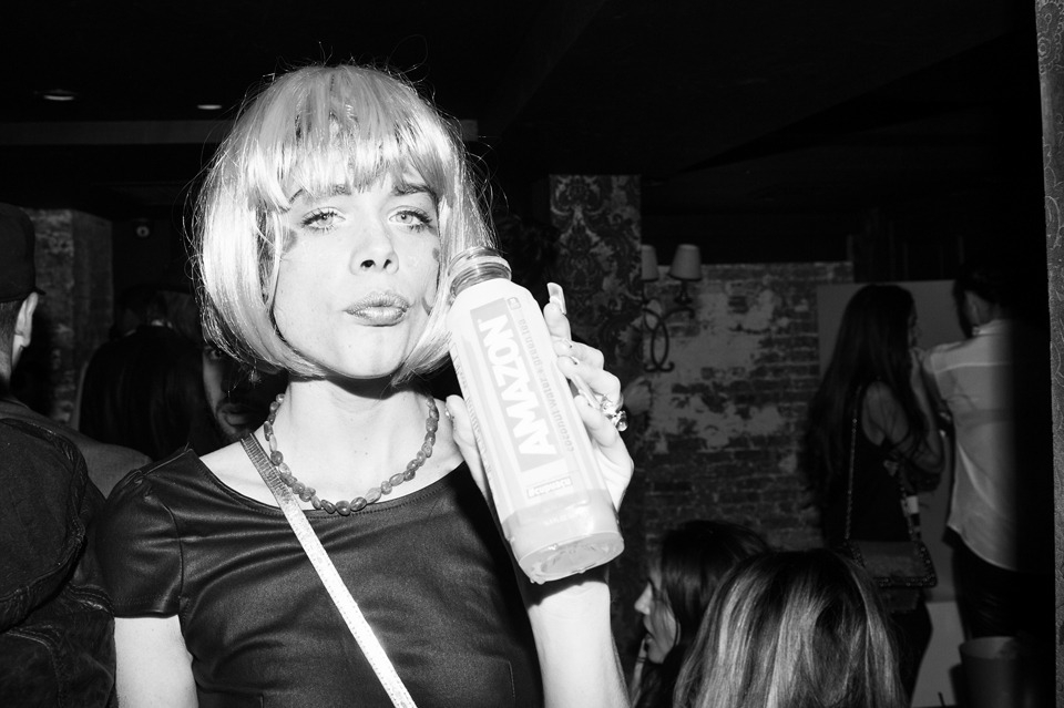 El Grace enjoying some Amazon Water
