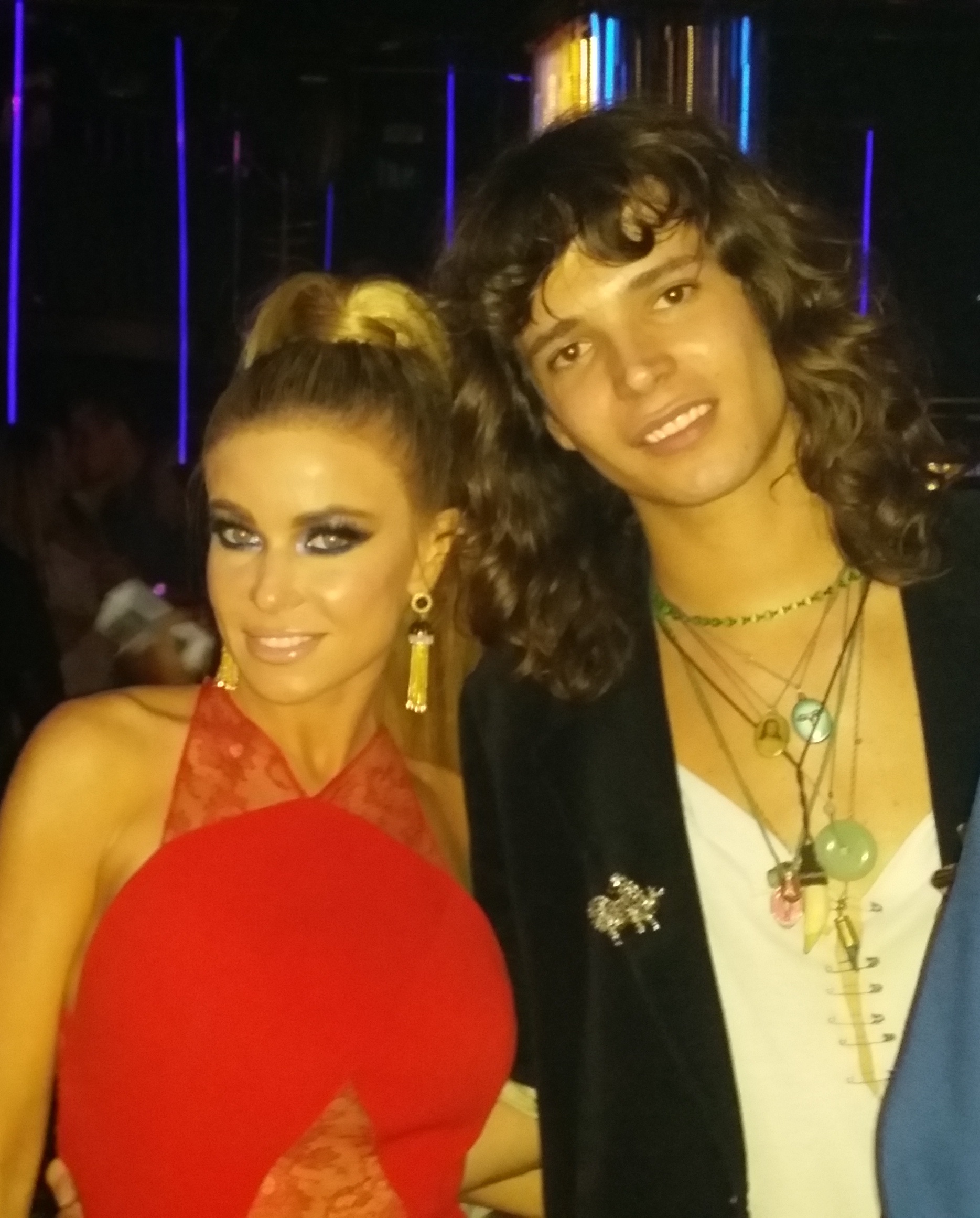 Carmen Electra and Jacob at the Galore party