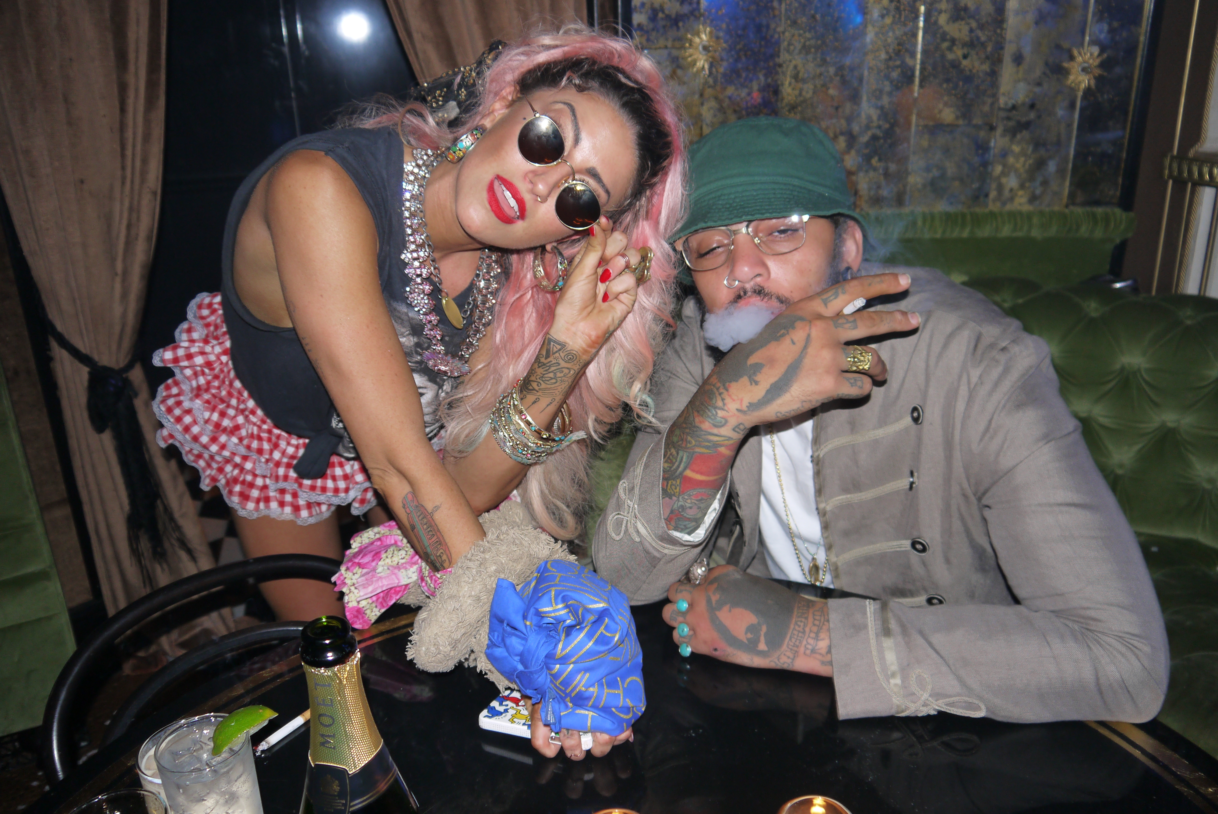 Neon Hitch & Travie Mccoy at the Galore party