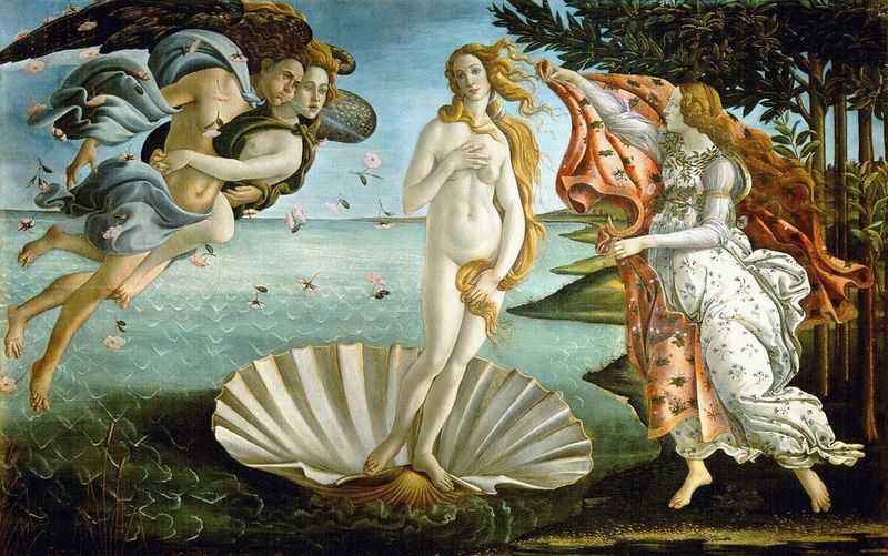 Venus being all like, "Bitch look at me on this scallop shell."