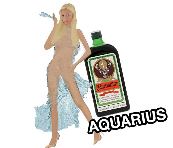 aquarius booze