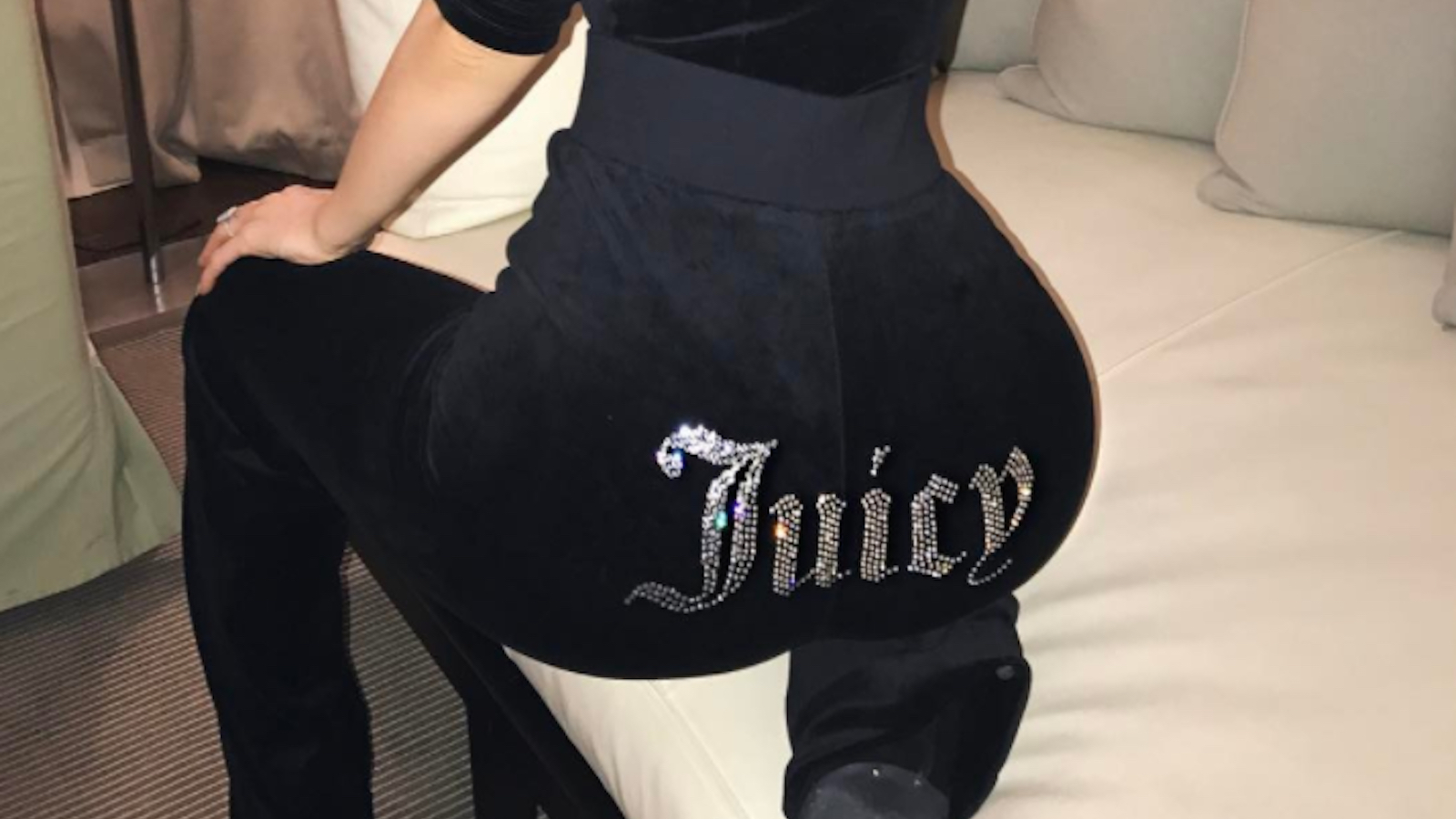 juicy sweatpants with juicy on the back
