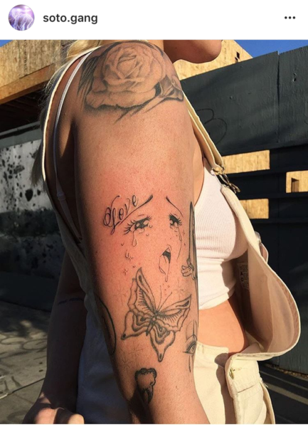 Hentai Little Porn Star - Manuela Soto tattoos hentai porn on people