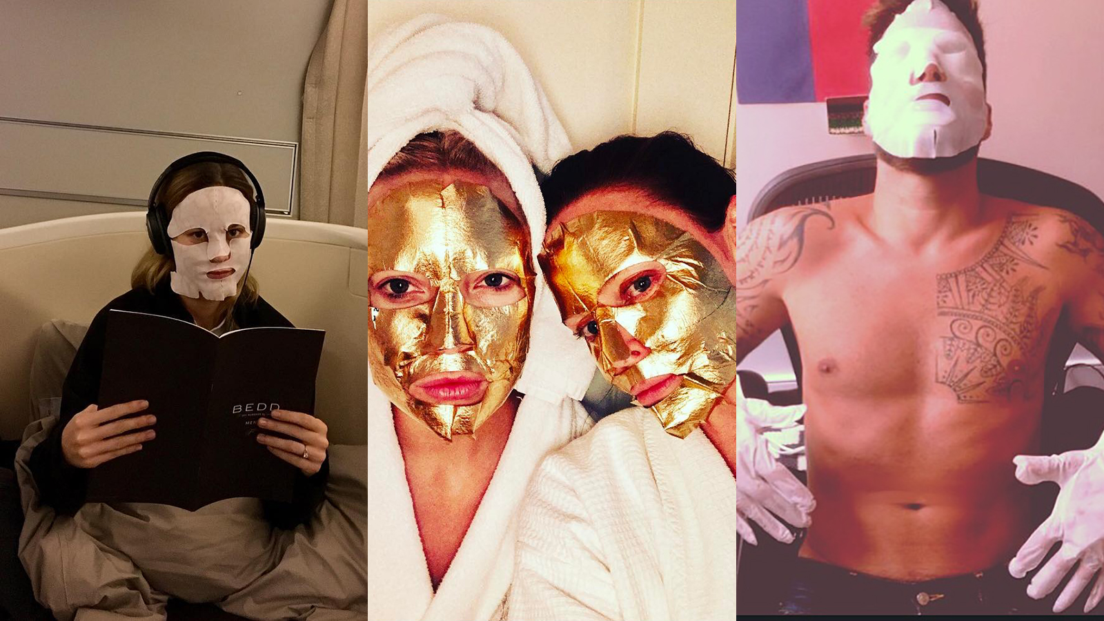 2017 Was The Year Of The Celeb Face Mask Selfie Galore