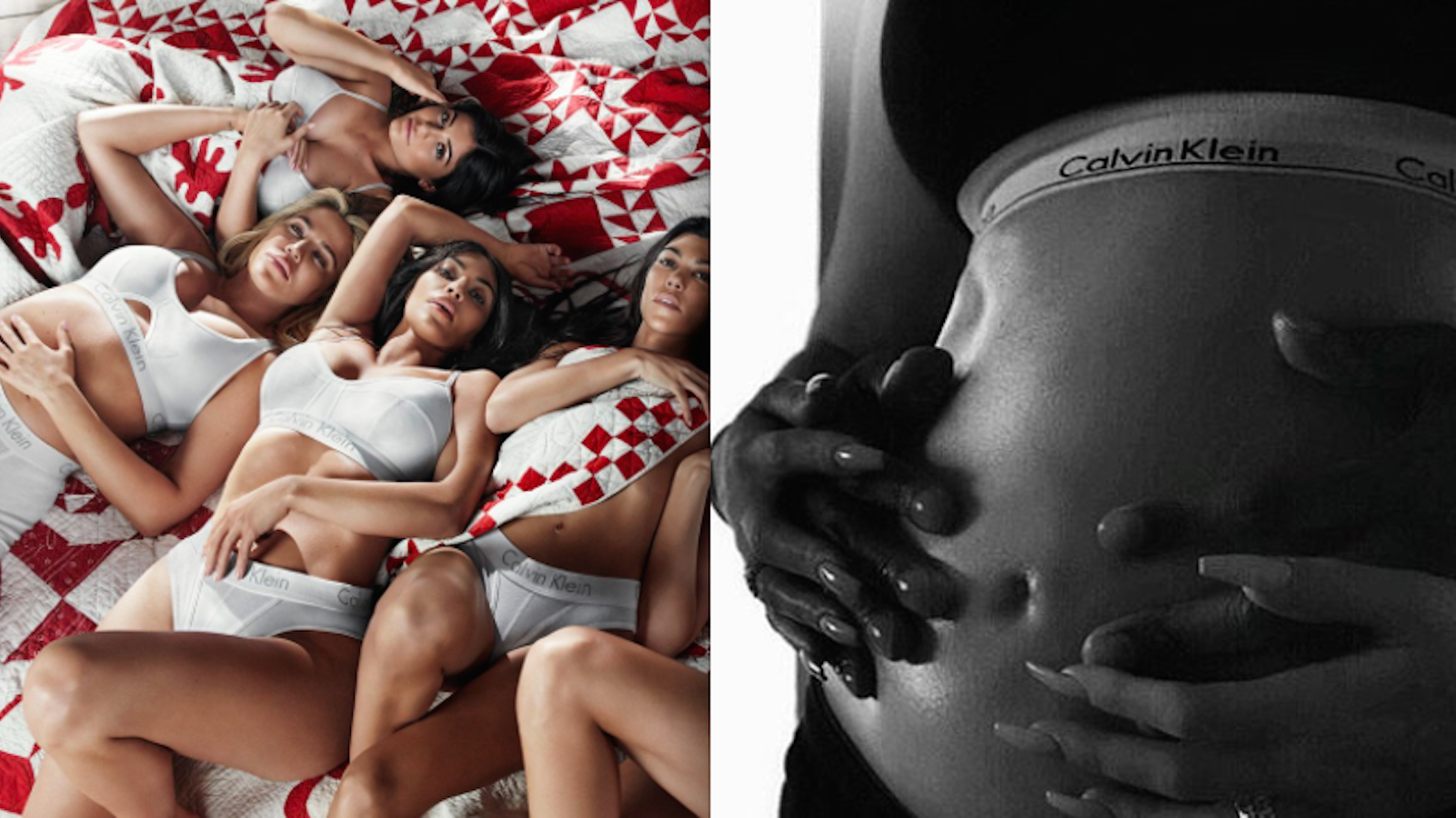 Kylie Jenner and Khloe Kardashian Pregnancies Sponsored by Calvin Klein?