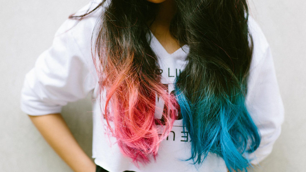 ninja blue and pink hair