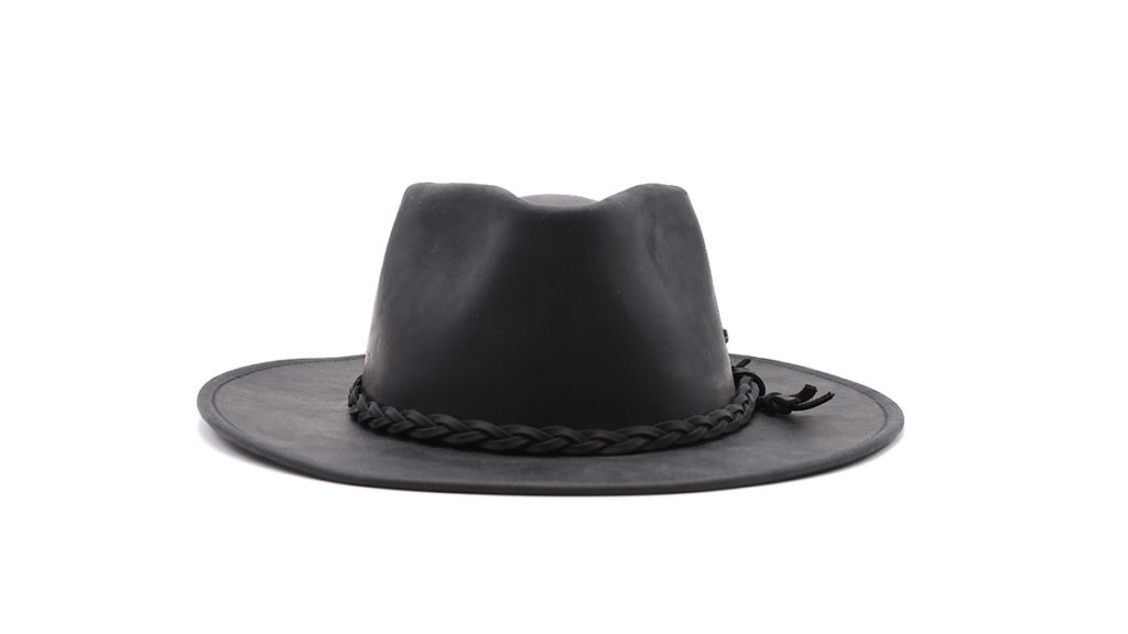 Australiano Leather Hat-Black-galore-mag