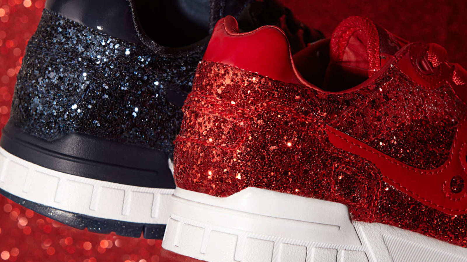glitter workout shoes